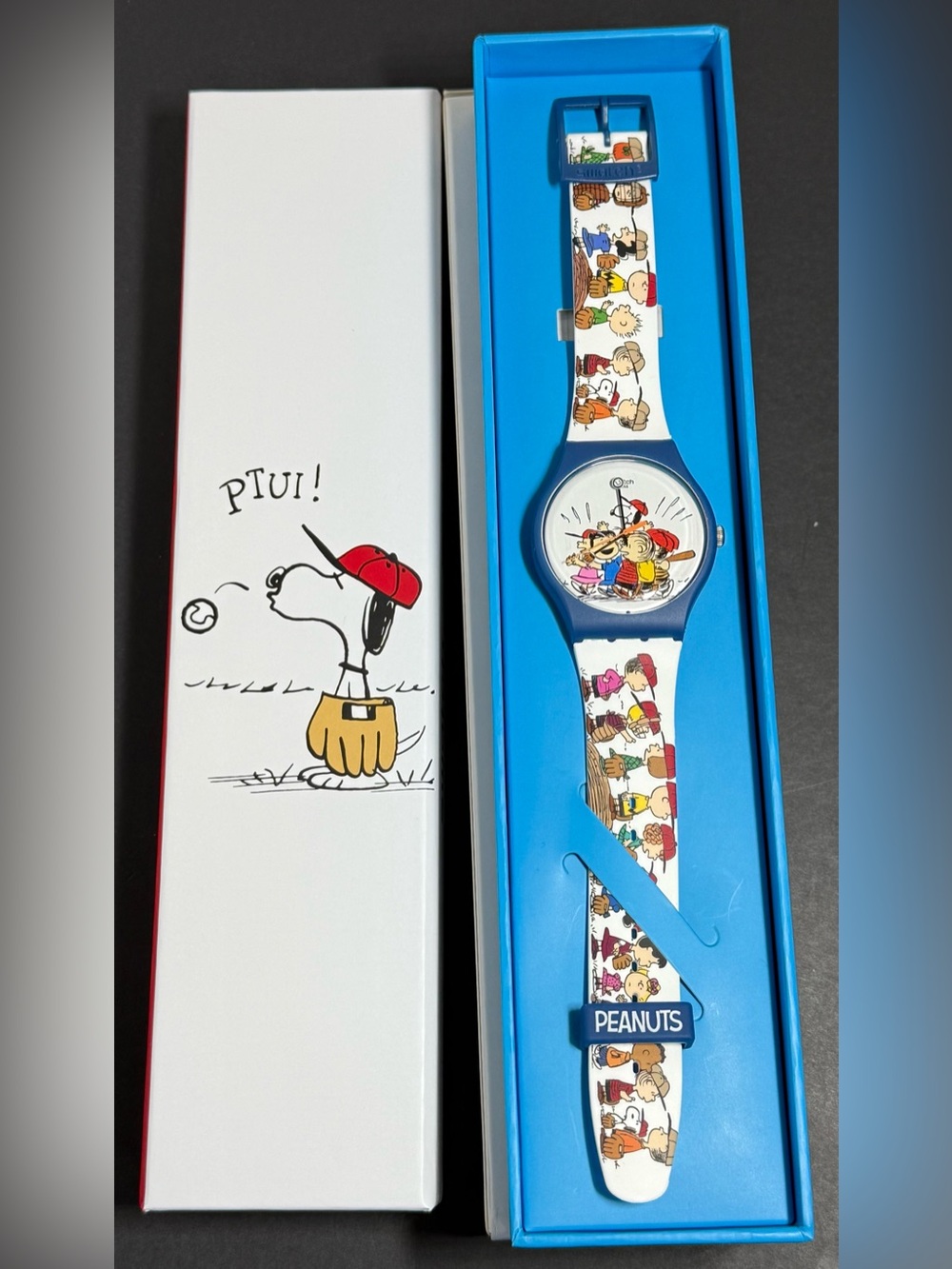 Swatch x Peanuts "First Base" Snoopy Watch SO29Z107 - NIB